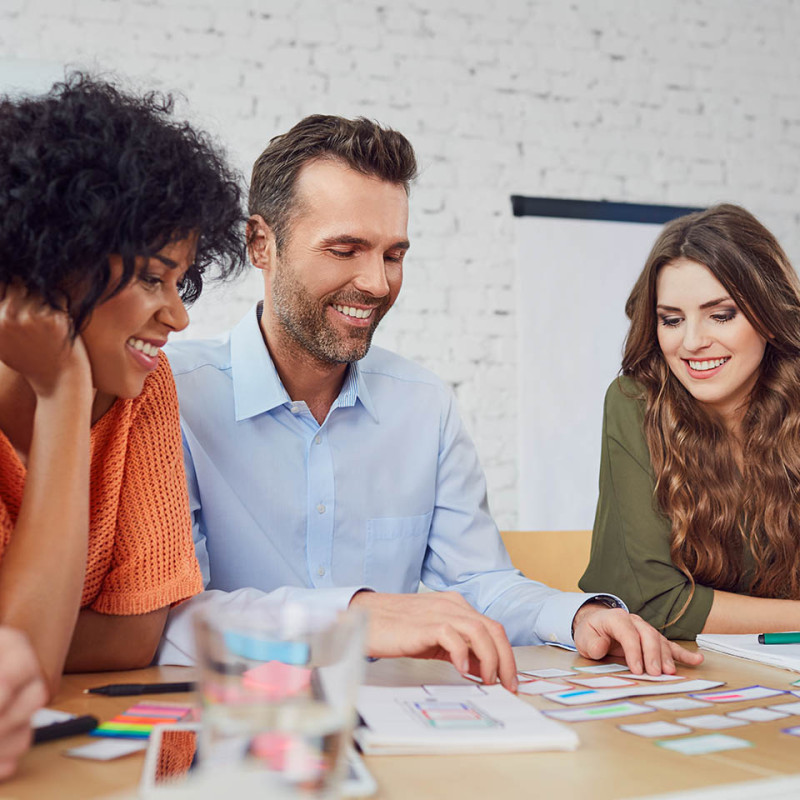 Teachers working together in a classroom